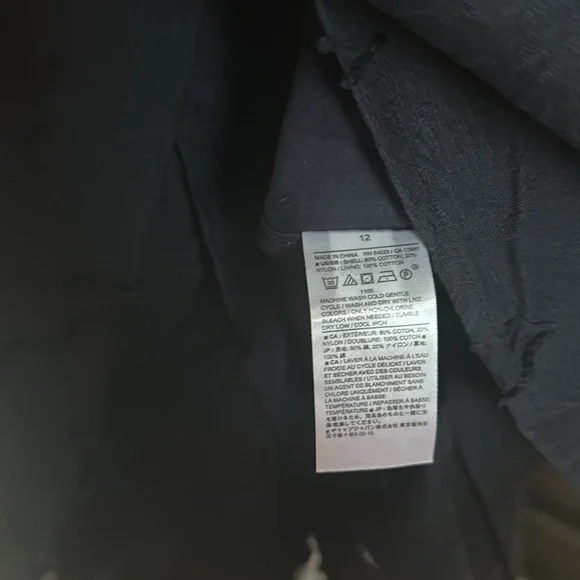 Banana Republic Floral Jacquard Cutout Midi Dress - Preppy Navy - 12 - Picture 10 of 10